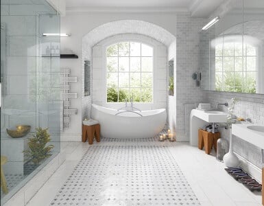 Salle-de-bain-monochrome-blanche