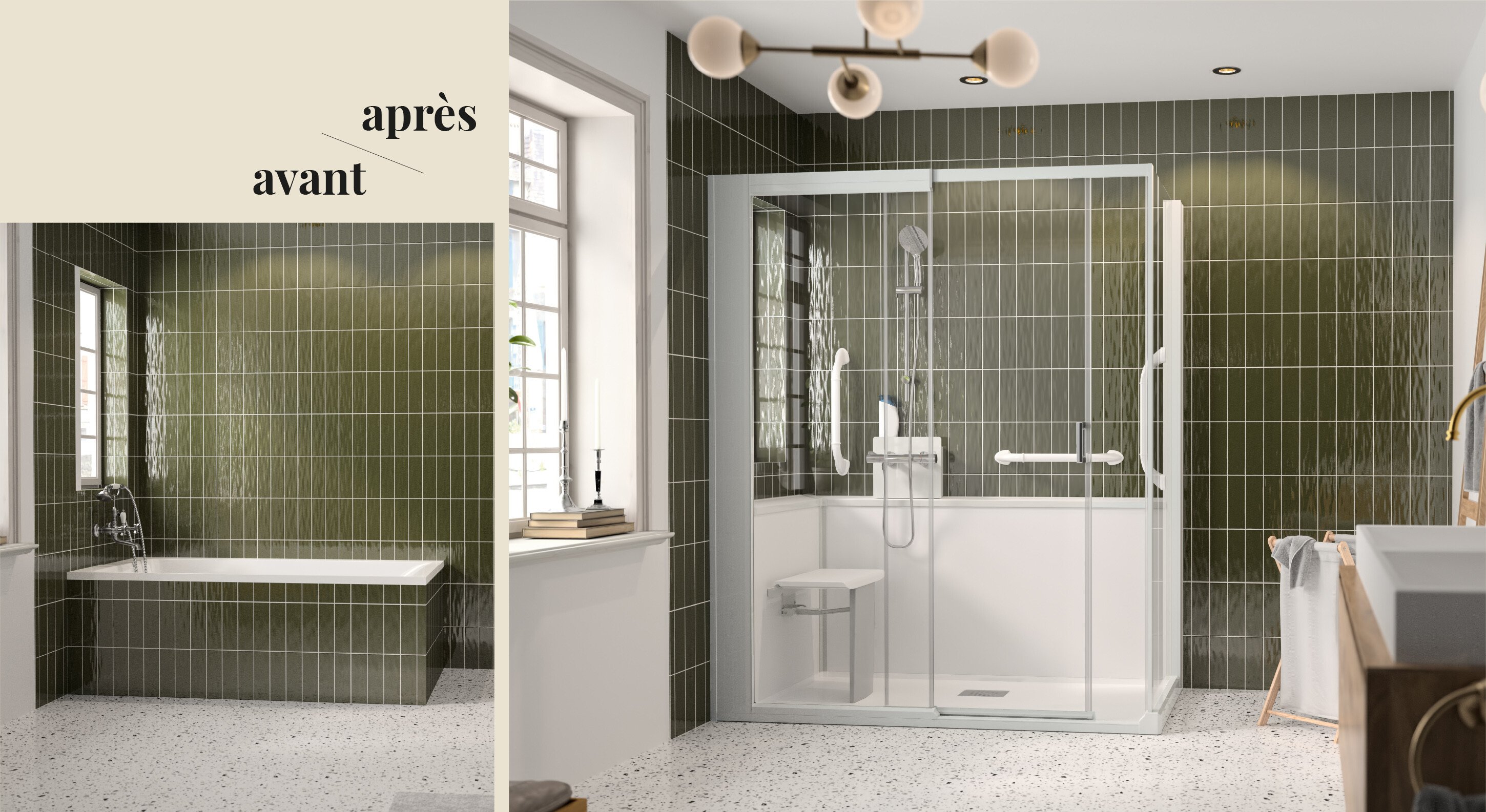 Kinemagic Sérénité+ basse Douche sénior Kinedo