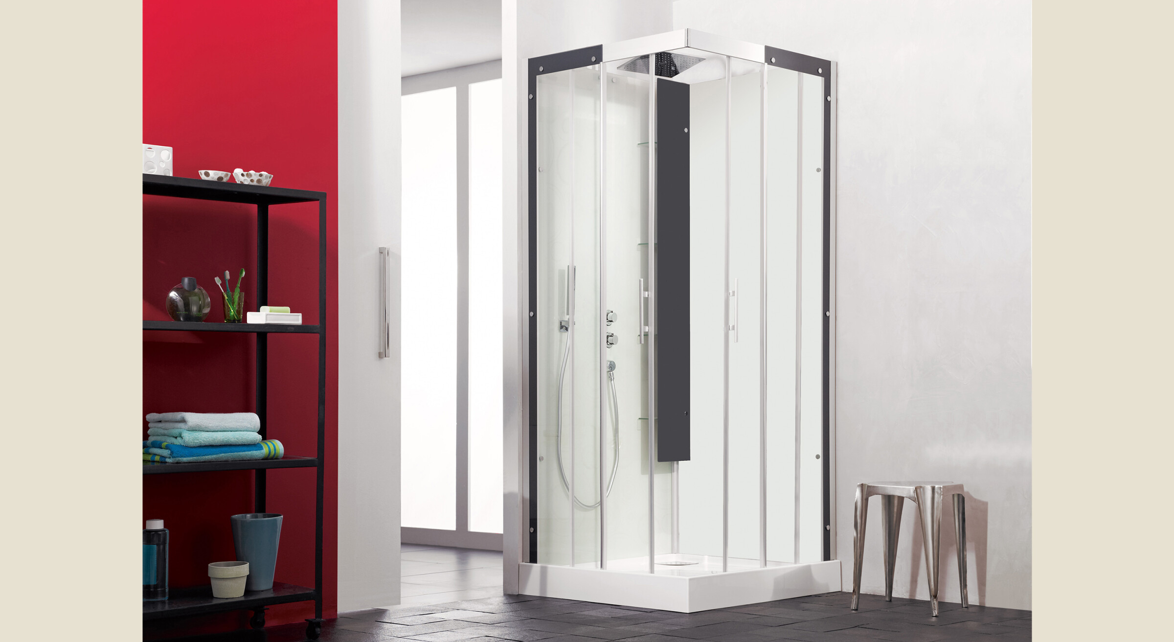 Horizon carrée cabine de douche Kinedo