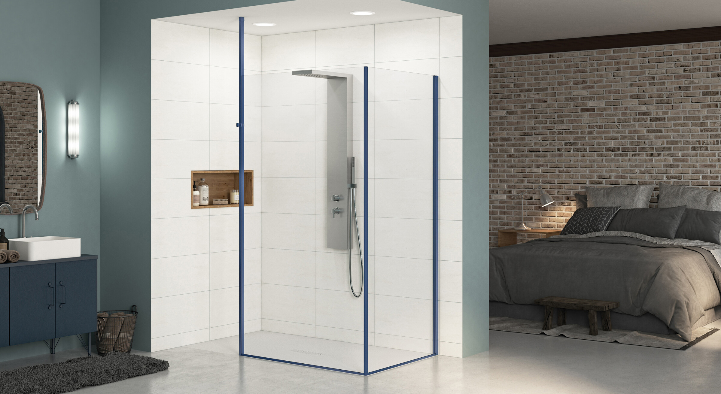 Ekinox+ Paroi de douche fixe Kinedo