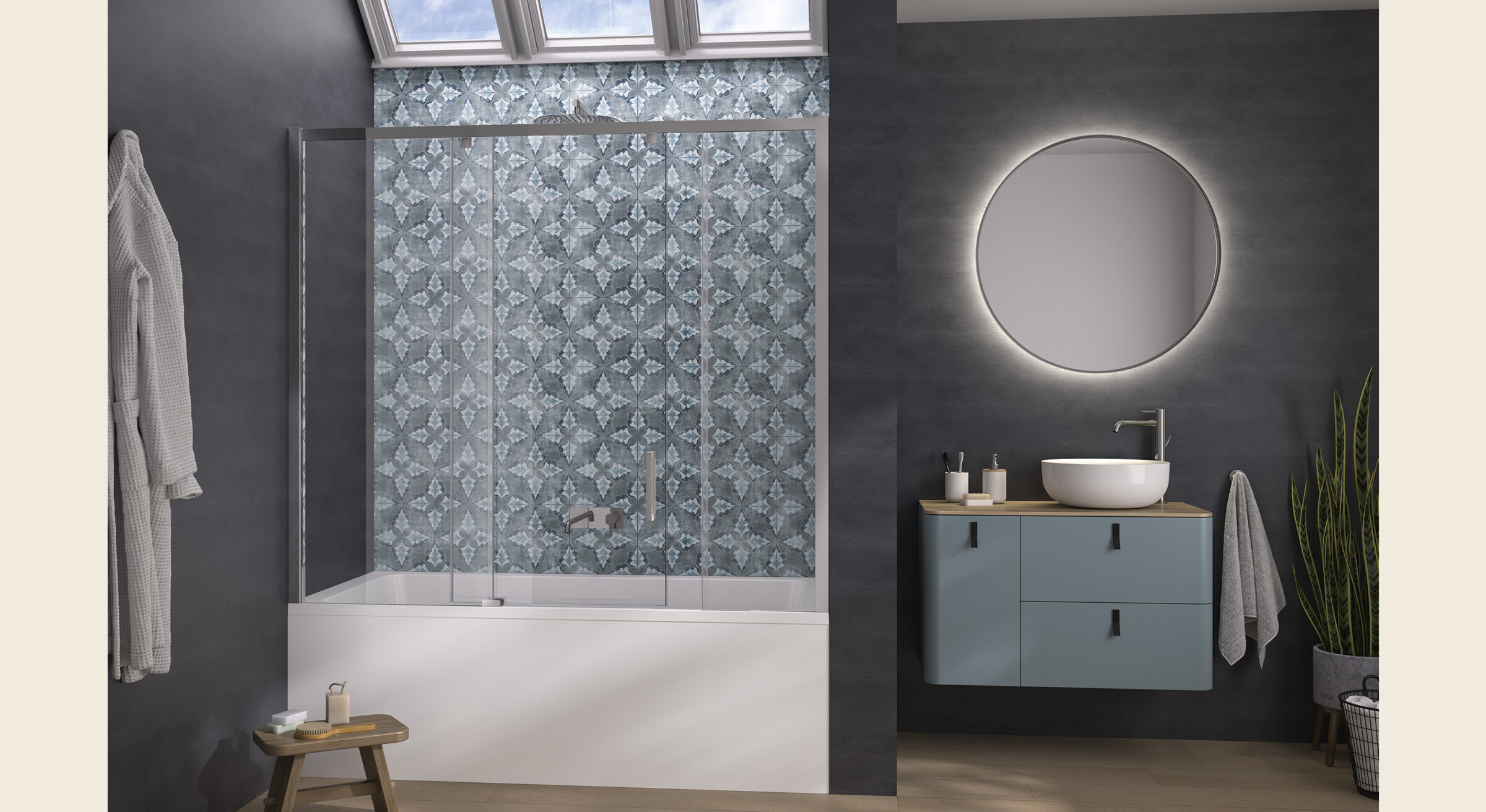 Smart Design Pegasus Parebaignoire coulissant Kinedo