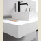 Plan de toilette Wood - 2 - blanc - vasque rectangulaire - 2900x1585