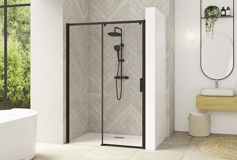 190cm Joint d'étanchéité douche, joint douche italienne, joint de douche  pour paroi en verre, vitre 5/ 6mm, droit