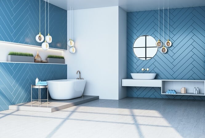 Salle de bain graphique