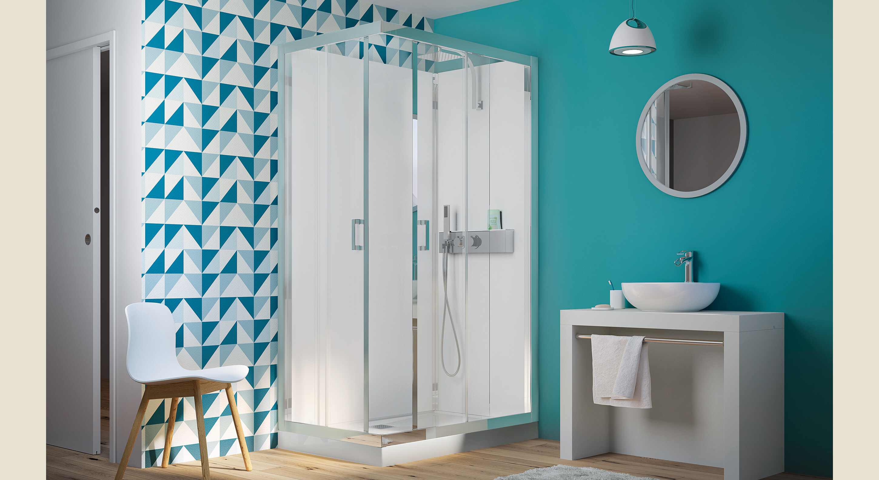 Eden+ rectangulaire cabine de douche Kinedo