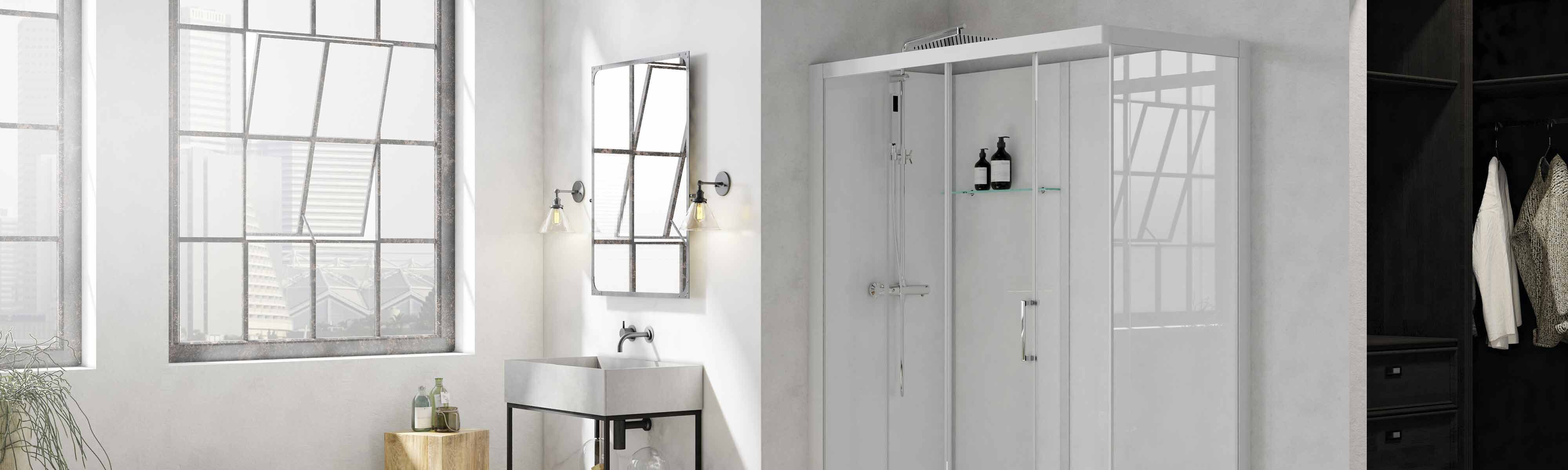 Brooklyn cabines de douche design contemporain Kinedo