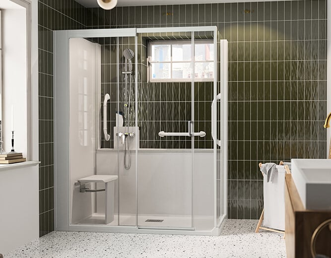 Kinemagic Sérénité+ - mixte - angle - mécanique - porte coulissante - listing - 770x520