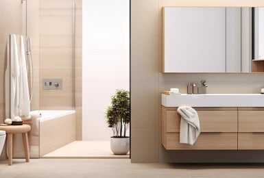 Le bois dans la salle de bain