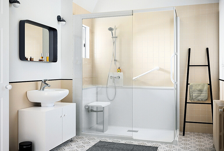 Douches sécurisées et douches senior Kinedo