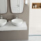 Plan de toilette Moon - blanc - vasques rondes - Kinemoon Style - 2900x1585