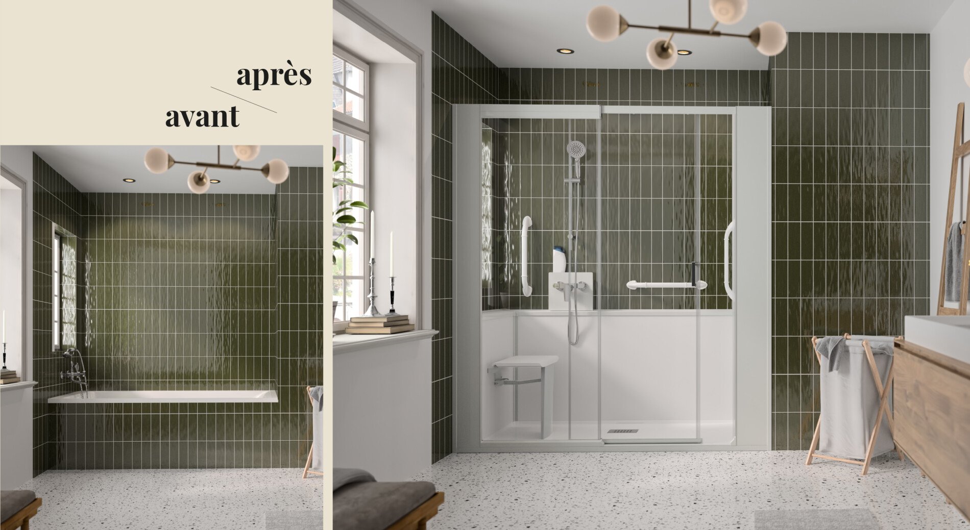 Kinemagic Sérénité+ basse Douche sénior Kinedo