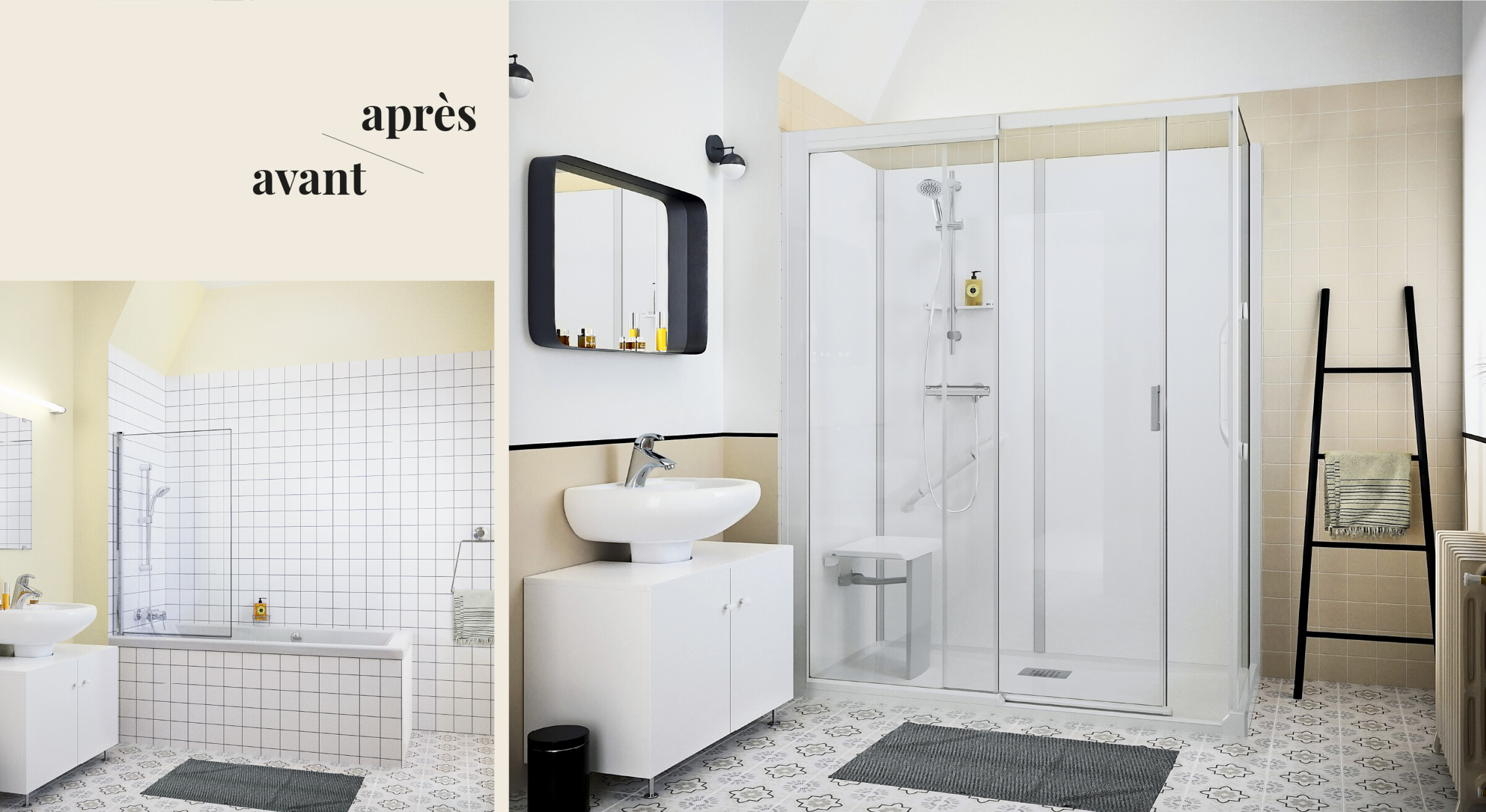 Kinemagic Sérénité haute Douche senior et sécuriséeKinedo