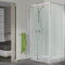 Kineprime Glass rectangulaire - angle - mécanique - 2 portes pivotantes - 2900x1585