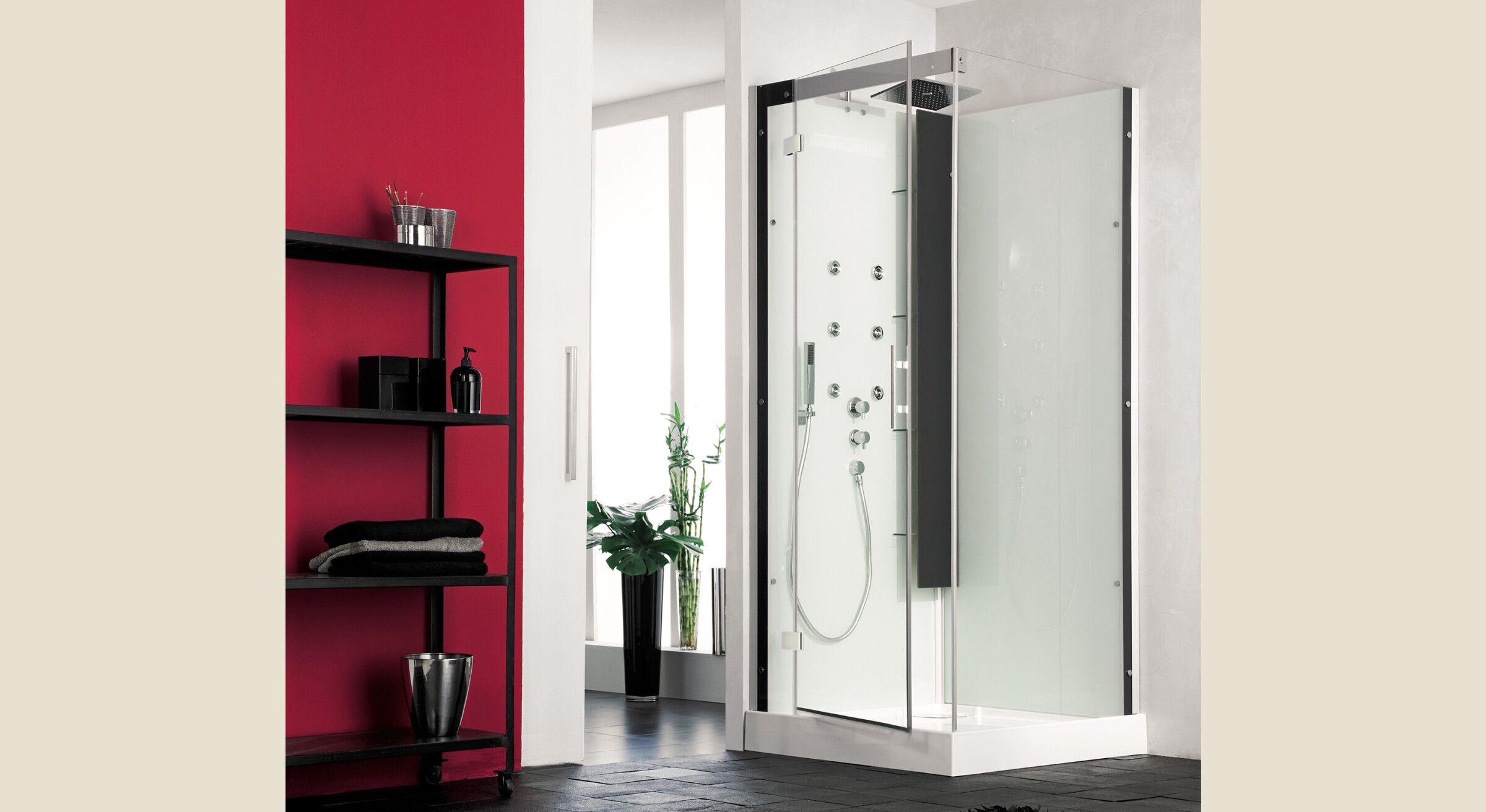 Horizon carrée cabine de douche Kinedo