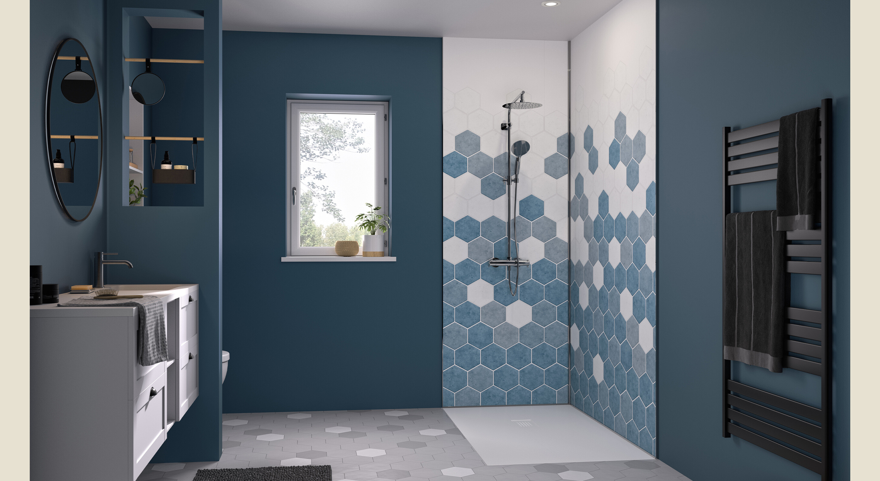 Kinewall Design Panneaux muraux salle de bain Kinedo