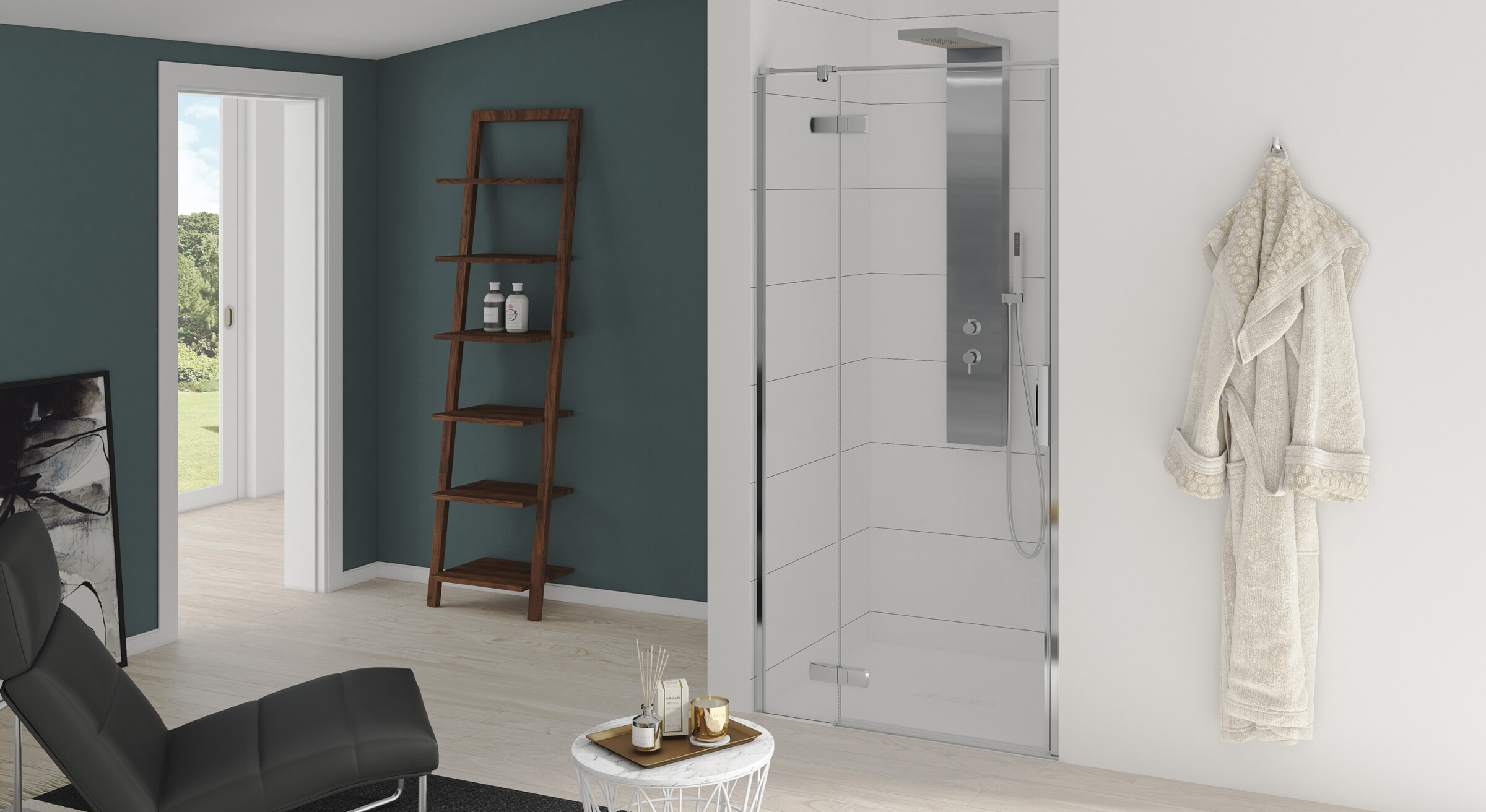 Kinestyle P Paroi de douche pivotante Kinedo