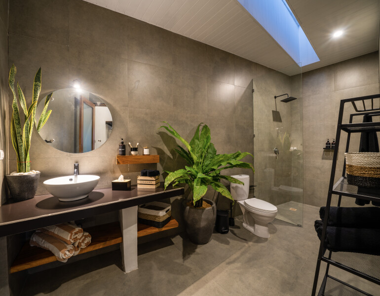 salle de bain béton ciré