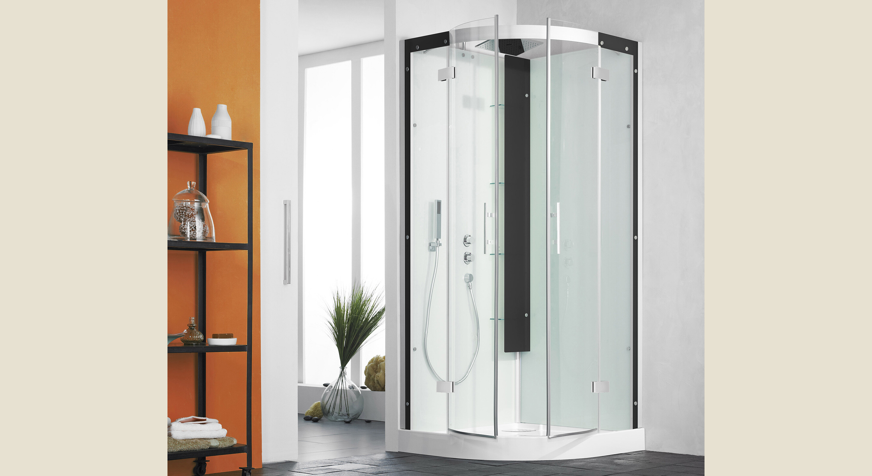 Horizon quart de rond cabine de douche Kinedo