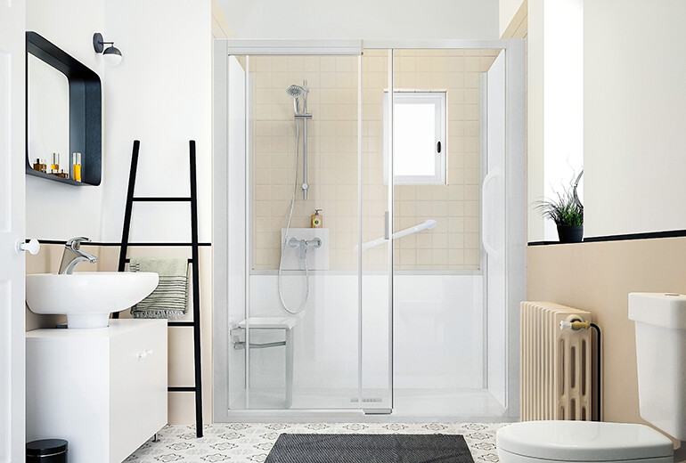 Douches sécurisées et douches senior Kinedo