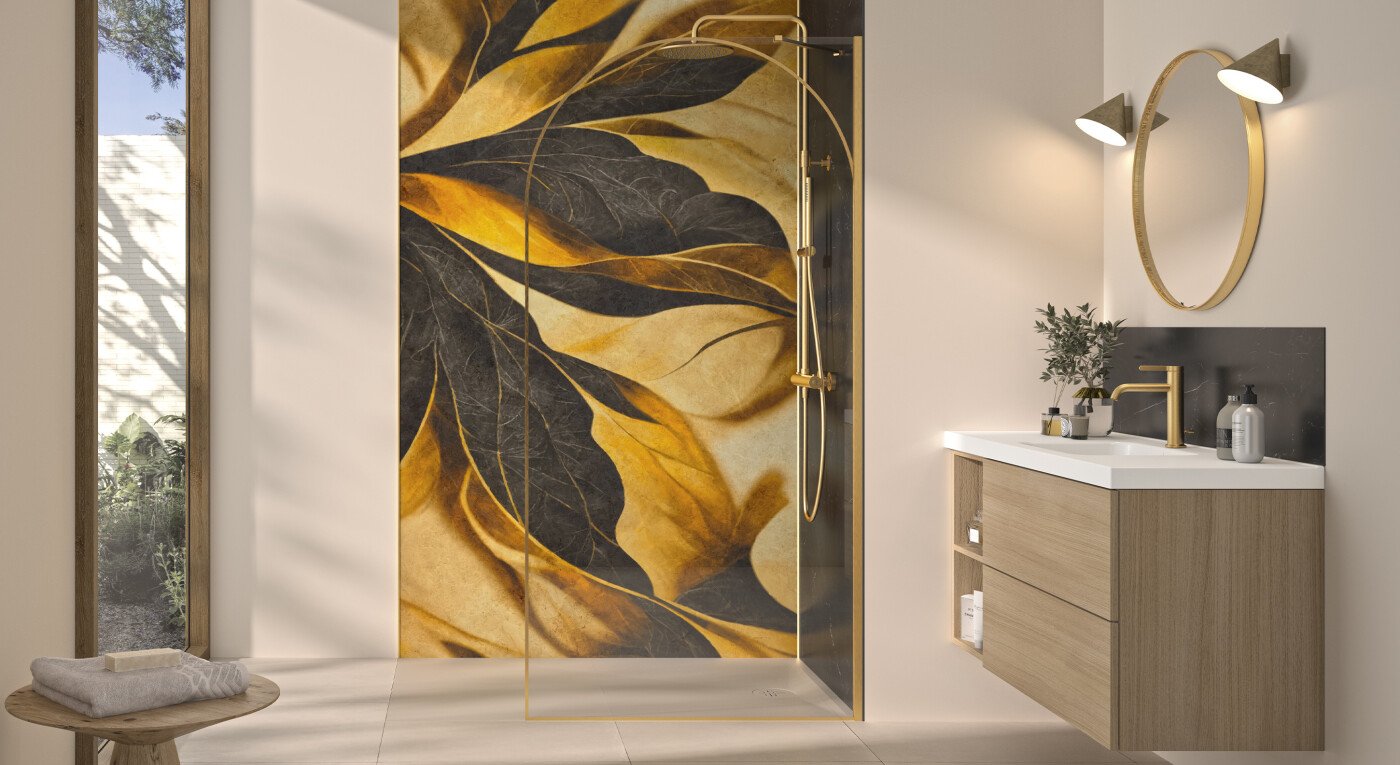 Kinewall Credence - marbre noir - 2900x1585