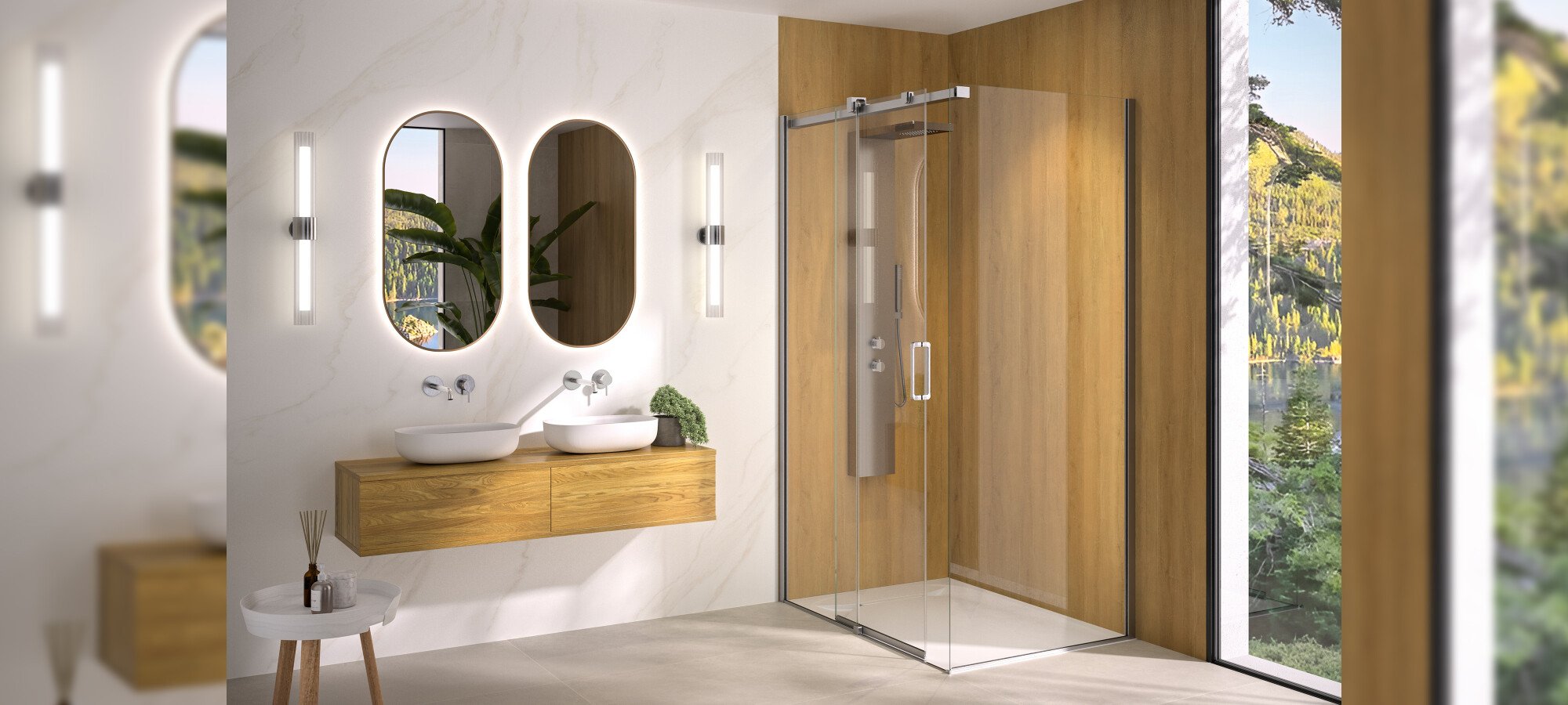 Slider Guide Douche Ekinox - 4000x1800