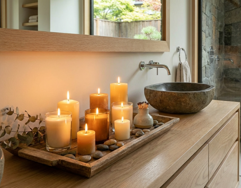 bougies salle de bain
