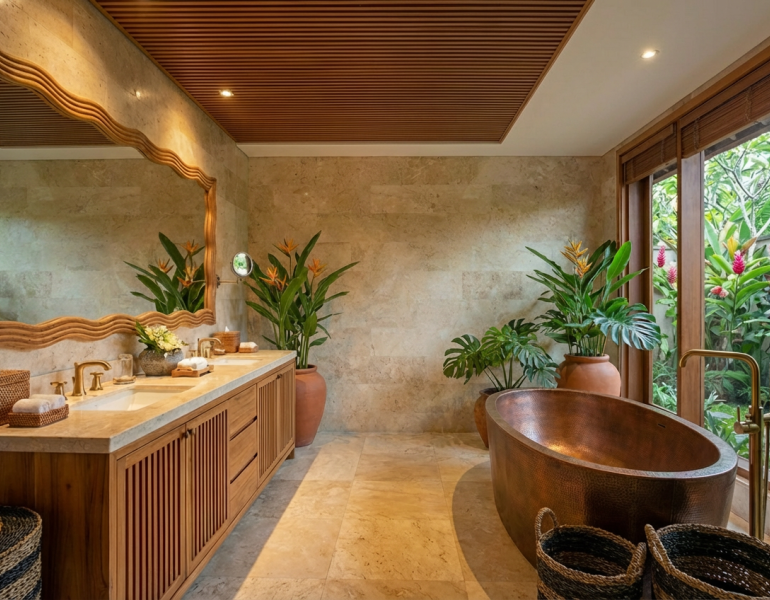 salle de bain bali