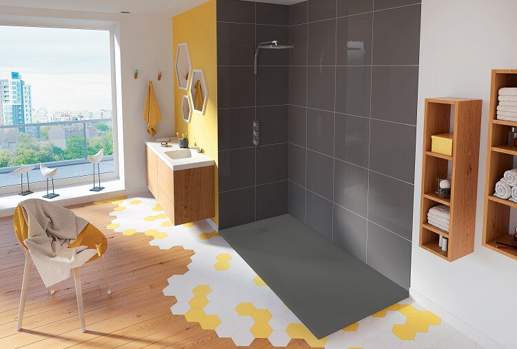 Kinerock Evo Receveur de douche aspect minéral Kinedo